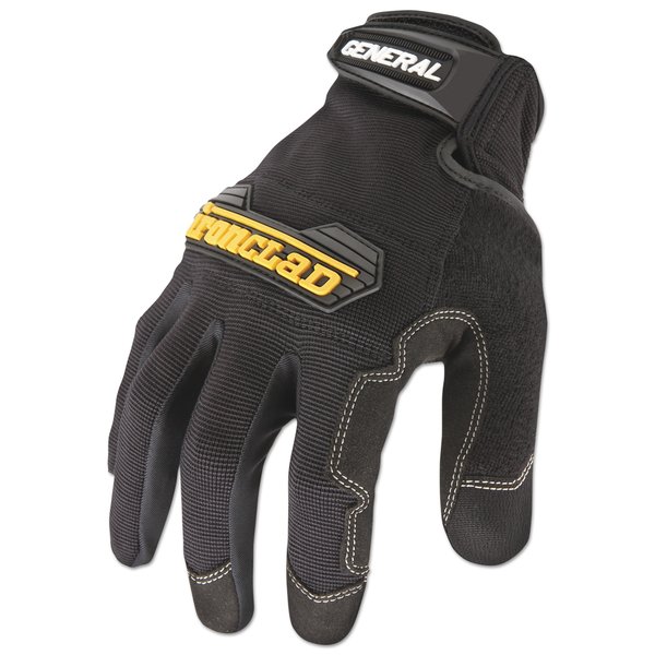 Ironclad Performance Wear General Utility Spandex Gloves, Black, Large, Pair GUG-04-L